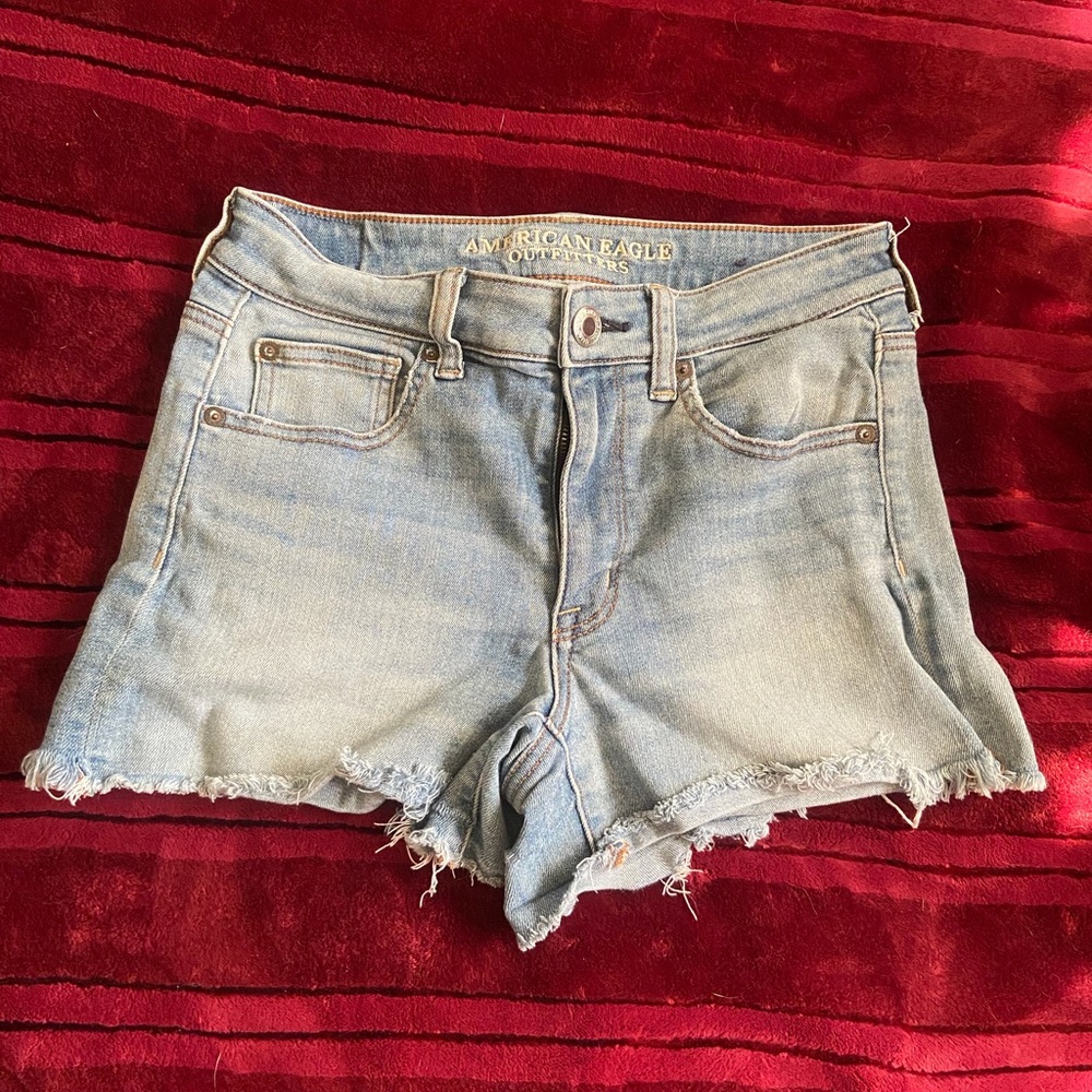 American Eagle Outfitters Light Blue Jean Short Shorts